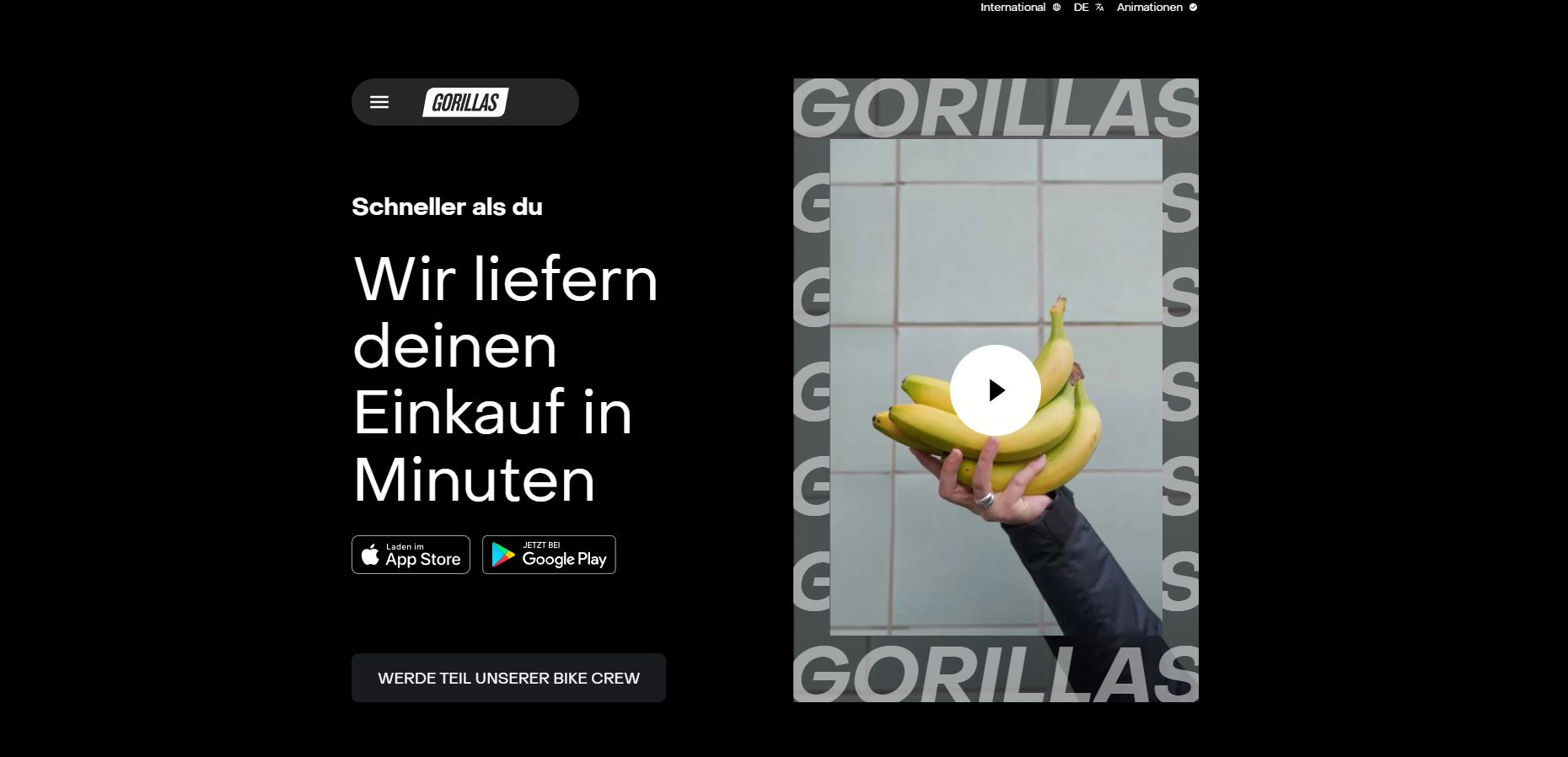 Gorillas Frühstück Lieferservice